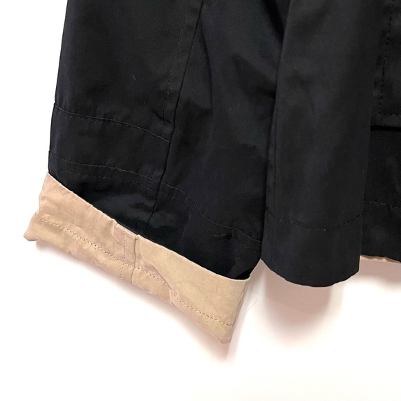 Orvis Womens Reversible Jacket Small Button Closure Black Tan Lightweight Hiking - Picture 9 of 13